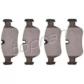 Jeu de 4 plaquettes de frein avant TOPRAN OEM 34116767147