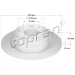 TOPRAN 501 903 - Jeu de 2 disques de frein arrière