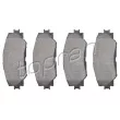 TOPRAN 600 591 - Jeu de 4 plaquettes de frein avant