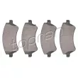 TOPRAN 600 606 - Jeu de 4 plaquettes de frein avant