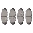 TOPRAN 600 613 - Jeu de 4 plaquettes de frein avant