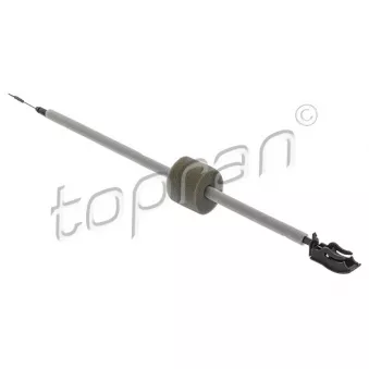 Tirette à câble, déverrouillage porte TOPRAN 601 823