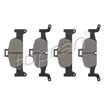 Jeu de 4 plaquettes de frein avant TOPRAN OEM 8W0698151AC