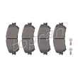 TOPRAN 624 503 - Jeu de 4 plaquettes de frein avant