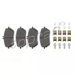 TOPRAN 624 514 - Jeu de 4 plaquettes de frein avant