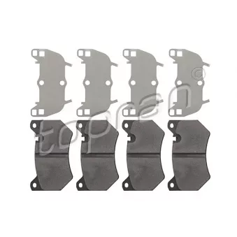 Jeu de 4 plaquettes de frein avant TOPRAN OEM 80A698151C