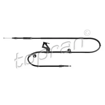 TOPRAN 631 762 - Tirette à câble, frein de stationnement arrière gauche