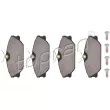 TOPRAN 700 181 - Jeu de 4 plaquettes de frein avant