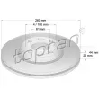 TOPRAN 700 474 - Jeu de 2 disques de frein avant