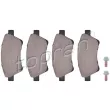 TOPRAN 700 628 - Jeu de 4 plaquettes de frein avant