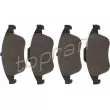 TOPRAN 700 801 - Jeu de 4 plaquettes de frein avant