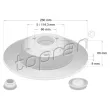 TOPRAN 701 161 - Jeu de 2 disques de frein arrière