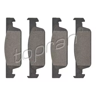 Jeu de 4 plaquettes de frein avant TOPRAN OEM 410605612R