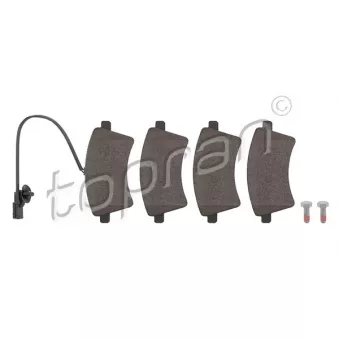 Jeu de 4 plaquettes de frein avant TOPRAN OEM 410605649R