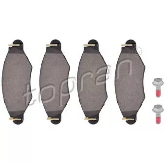 Jeu de 4 plaquettes de frein avant TOPRAN OEM 425205