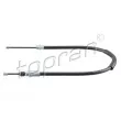 TOPRAN 721 656 - Tirette à câble, frein de stationnement