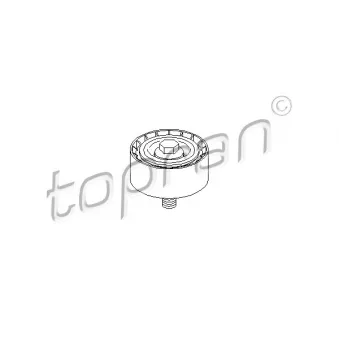 Poulie renvoi/transmission, courroie trapézoïdale à nervures TOPRAN OEM 9637024080