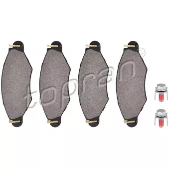 Jeu de 4 plaquettes de frein avant TOPRAN OEM 425320