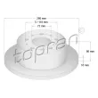 TOPRAN 722 596 - Jeu de 2 disques de frein arrière