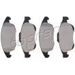 TOPRAN 723 104 - Jeu de 4 plaquettes de frein avant