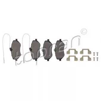 Jeu de 4 plaquettes de frein avant TOPRAN OEM 425411