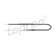 TOPRAN 723 508 - Tirette à câble, frein de stationnement