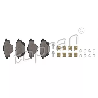 Jeu de 4 plaquettes de frein arrière TOPRAN OEM 1647874380