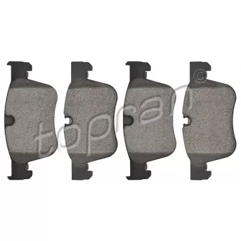 Jeu de 4 plaquettes de frein avant TOPRAN OEM 1609898580