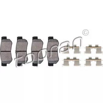Jeu de 4 plaquettes de frein arrière TOPRAN OEM 583021FE00