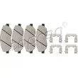 TOPRAN 820 649 - Jeu de 4 plaquettes de frein avant