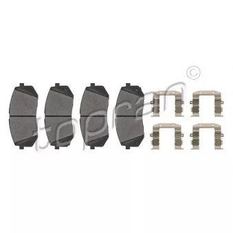 Jeu de 4 plaquettes de frein avant TOPRAN OEM 581012YA50
