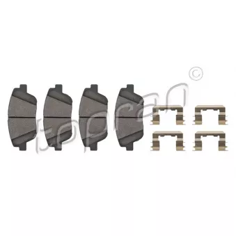 Jeu de 4 plaquettes de frein avant TOPRAN OEM 581013QA50