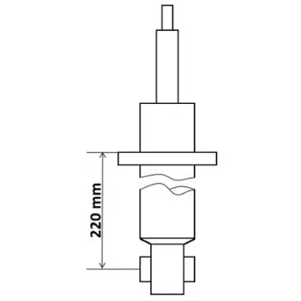 Jeu de 2 amortisseurs arrière KYB OEM 7L8513029K