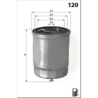 MECAFILTER ELG5596 - Filtre à carburant