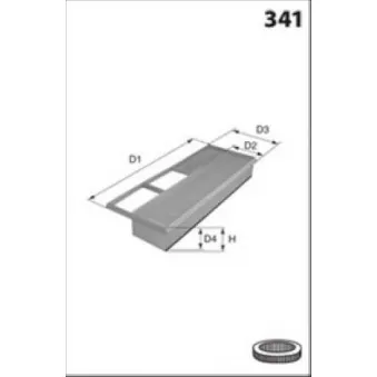 Filtre à air MECAFILTER OEM 51924760