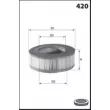 MECAFILTER FB3676 - Filtre, ventilation du carter-moteur