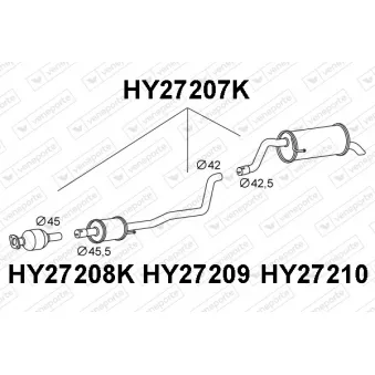 VENEPORTE HY27207K - Catalyseur