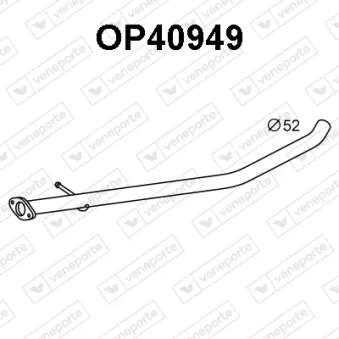 VENEPORTE OP40949 - Tuyau d'échappement