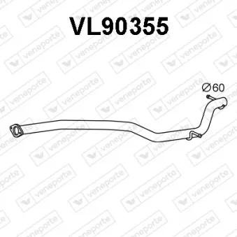 VENEPORTE VL90355 - Tuyau d'échappement
