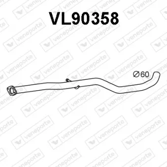 VENEPORTE VL90358 - Tuyau d'échappement