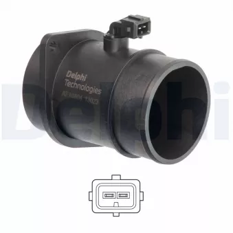 Débitmètre de masse d'air DELPHI AF10804-12B1 pour RENAULT MEGANE 1.5 dCi - 86cv