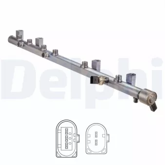 Tube de distributeur, carburant DELPHI OEM 1934321