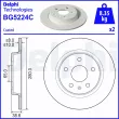 Jeu de 2 disques de frein arrière DELPHI [BG5224C]