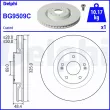 Jeu de 2 disques de frein avant DELPHI [BG9509C]