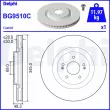 Jeu de 2 disques de frein avant DELPHI [BG9510C]