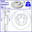 Disque de frein avant droit DELPHI [BG9597C]