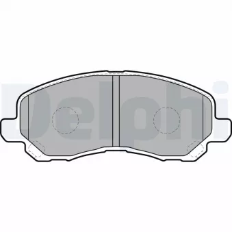 Jeu de 4 plaquettes de frein avant DELPHI OEM 4605A261