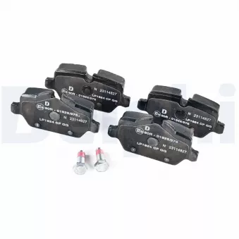 Jeu de 4 plaquettes de frein arrière DELPHI OEM 34212288889