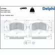 Jeu de 4 plaquettes de frein avant DELPHI [LP2506]