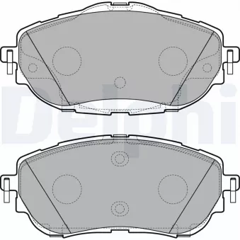 Jeu de 4 plaquettes de frein avant DELPHI OEM 0446502390